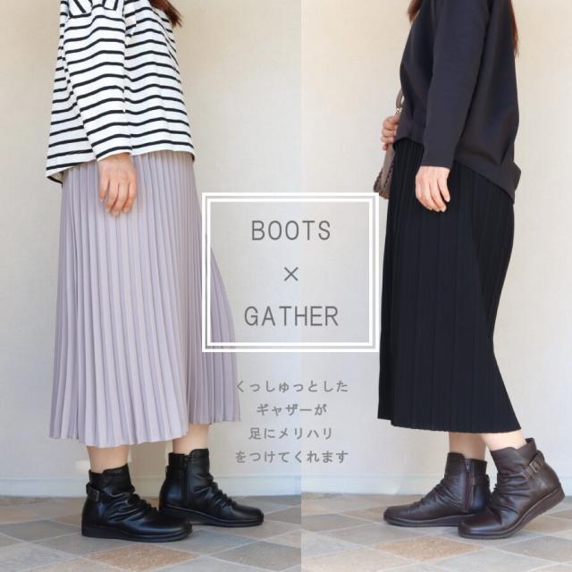 エイチエス（HS）/HS レザーショートブーツ