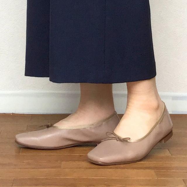 エイチエス（HS）/日本製 HS ストレッチ スクエアトゥ バレエシューズ