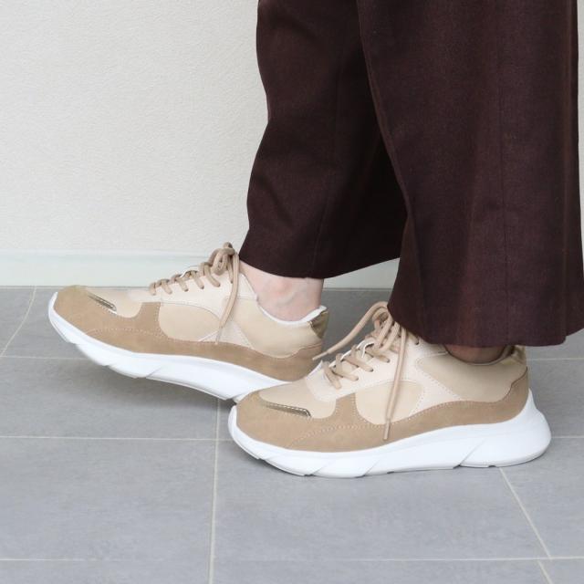 エイチエス（HS）/HS 厚底 メタリック スニーカー