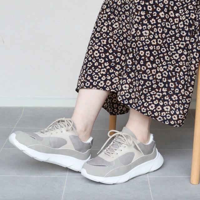 エイチエス（HS）/HS 厚底 メタリック スニーカー