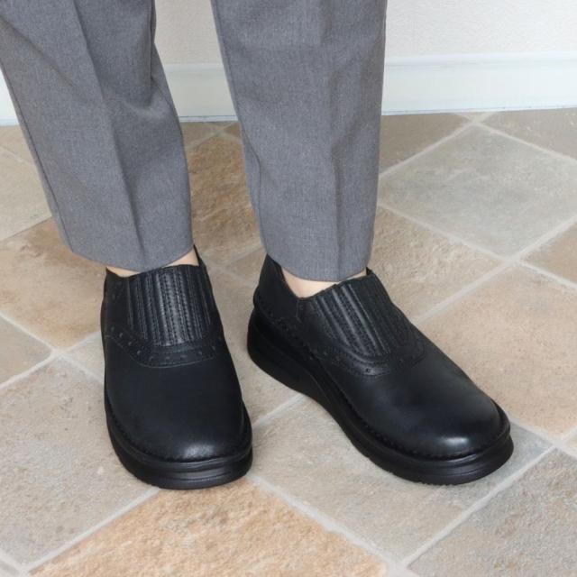 エイチエス（HS）/HS 本革 らくらく スリッポン