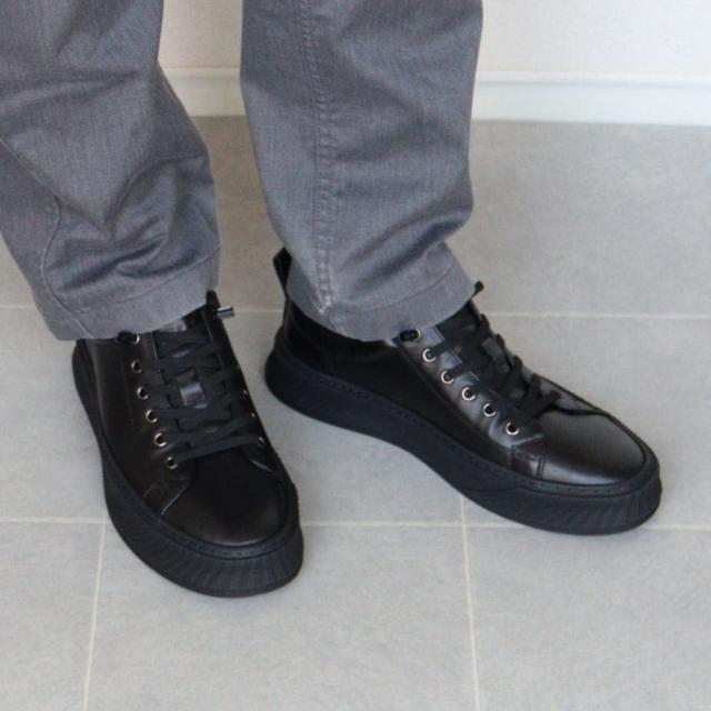 エイチエス（HS）/メンズ きれいめ レザースニーカー