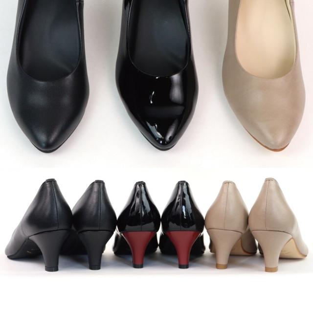 エイチエス（HS）/日本製 COOL SAPPHIRE 晴雨兼用 6cmヒール パンプス