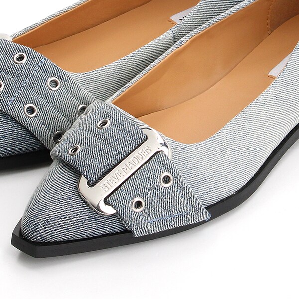 スティーブマデン（STEVE MADDEN）/ポインテッドトゥベルトデザインパンプス
