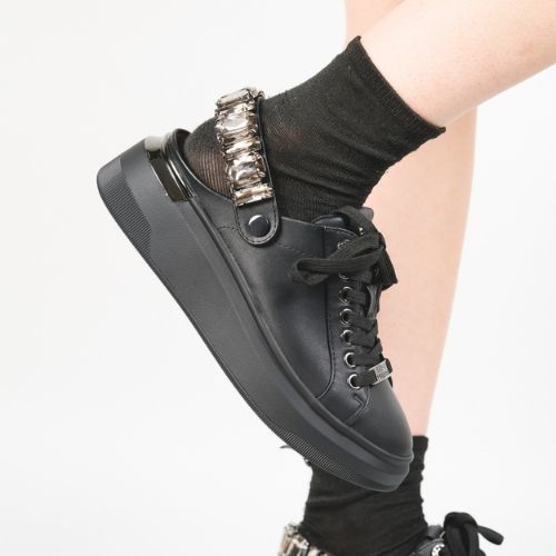 スティーブマデン（STEVE MADDEN）/ストラップ付スリッポンシューズ