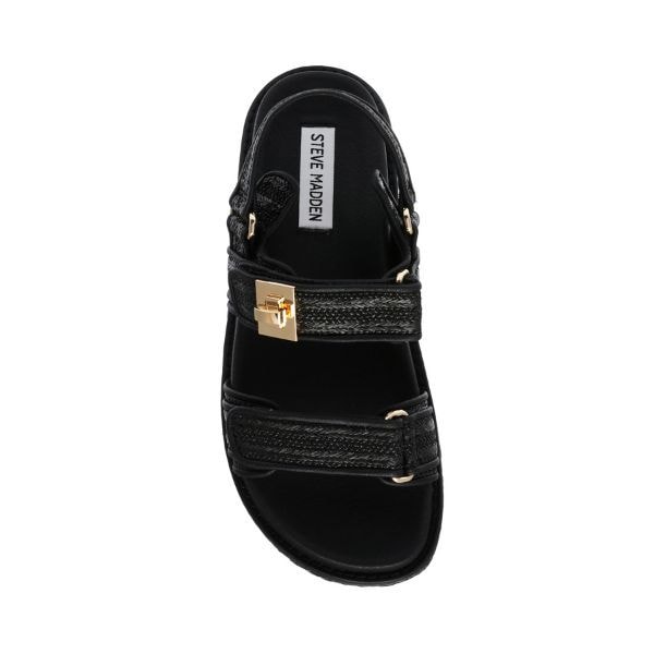 スティーブマデン（STEVE MADDEN）/【STEVE MADDEN】ダブルベルトラフィアサンダル　スティーブマデン　26SS　新作　サンダル_3