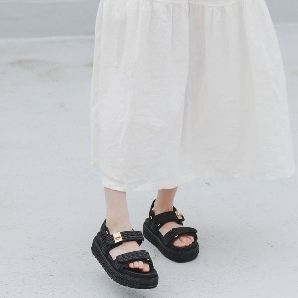 スティーブマデン（STEVE MADDEN）/【STEVE MADDEN】ダブルベルトラフィアサンダル　スティーブマデン　26SS　新作　サンダル_2