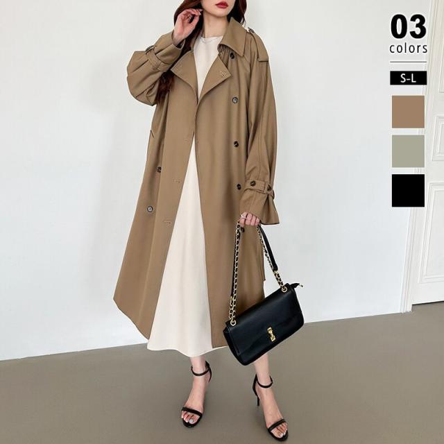 COCOMOMO（COCOMOMO）/トレンチコート ロングコート アウター レディース スプリングコート ロング丈 ライトアウター