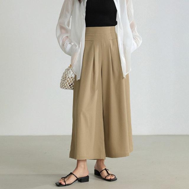 hyeon duck pants / moca sサイズ ガウチョパンツ HYEON (ヘヨン) official online store