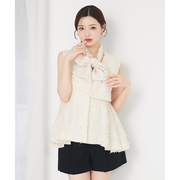 セルフィスト（SELFIST）/[再入荷]タックペプラムジャガードジレ_19