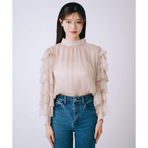 セルフィスト（SELFIST）/ラッフルフリルスリーブブラウス【予約】