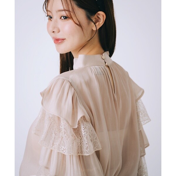 セルフィスト（SELFIST）/ラッフルフリルスリーブブラウス【予約】