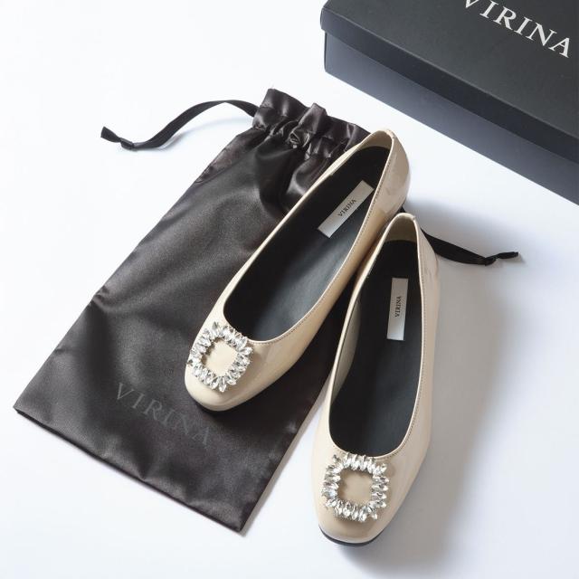VIRINA ビジューパンプス 24 晴雨兼用 ヴィリーナ VIRINA 【 雨の日OK・巾着付き・旅行・持ち歩き