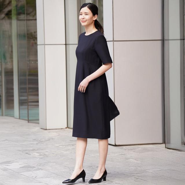 ヴィリーナ（VIRINA）/【UVカット・接触冷感・吸水速乾・撥水加工・洗える】襟取り外し可能/クールウエストタックワンピース_15
