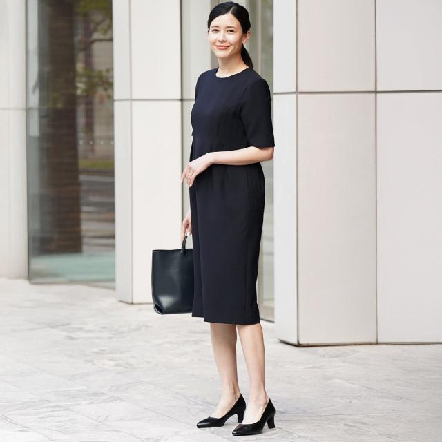 ヴィリーナ（VIRINA）/【UVカット・接触冷感・吸水速乾・撥水加工・洗える】襟取り外し可能/クールウエストタックワンピース_17
