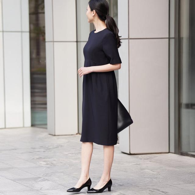 ヴィリーナ（VIRINA）/【UVカット・接触冷感・吸水速乾・撥水加工・洗える】襟取り外し可能/クールウエストタックワンピース_19