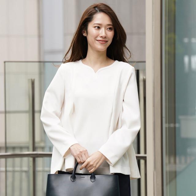 ヴィリーナ（VIRINA）/【防シワ・ストレッチ・洗える】ハーブブラウス