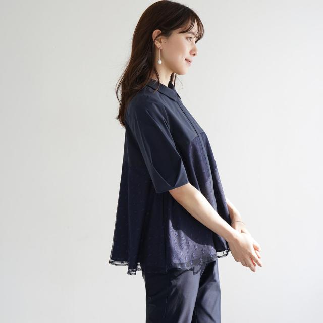 ヴィリーナ（VIRINA）/【セットアップ・ストレッチ・撥水】アリスブラウス