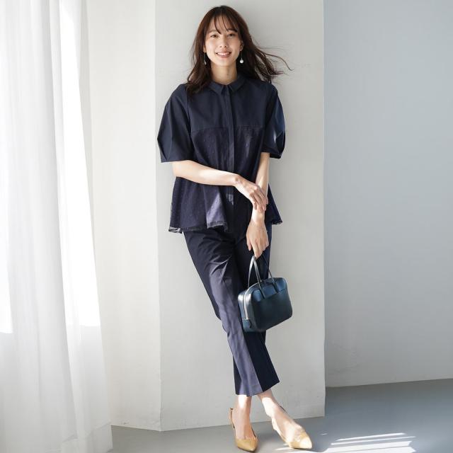 ヴィリーナ（VIRINA）/【セットアップ・ストレッチ・撥水】アリスブラウス