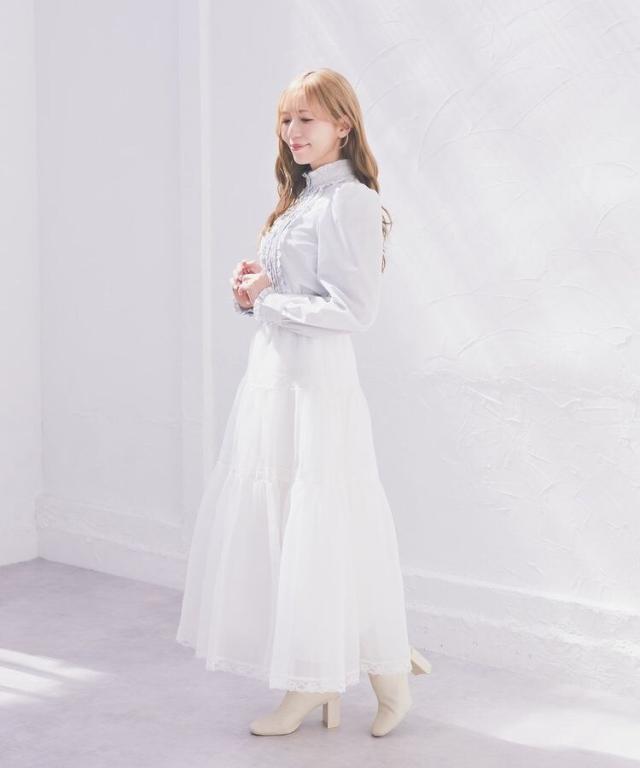 アリーム（Areeam）/オーガンジーティアードスカートの通販はau