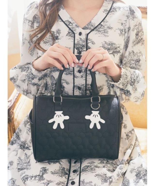 アリーム（Areeam）/ミッキー／キルティングミニボストンバッグ