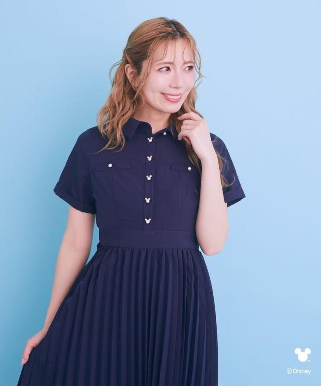 アリーム（Areeam）/ミッキー／プリーツシャツワンピースの通販はau