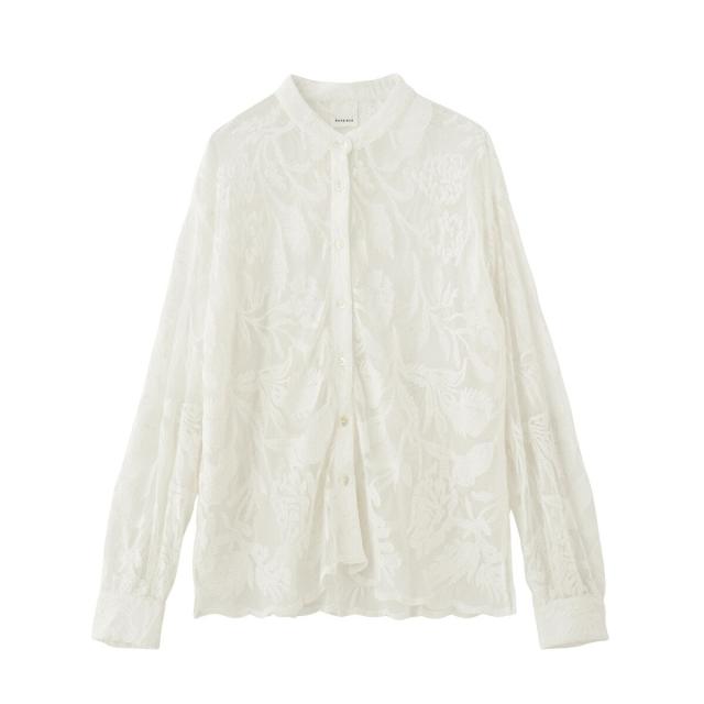 ローズバッド（ROSE BUD）/SHEER LACE BLOUSE