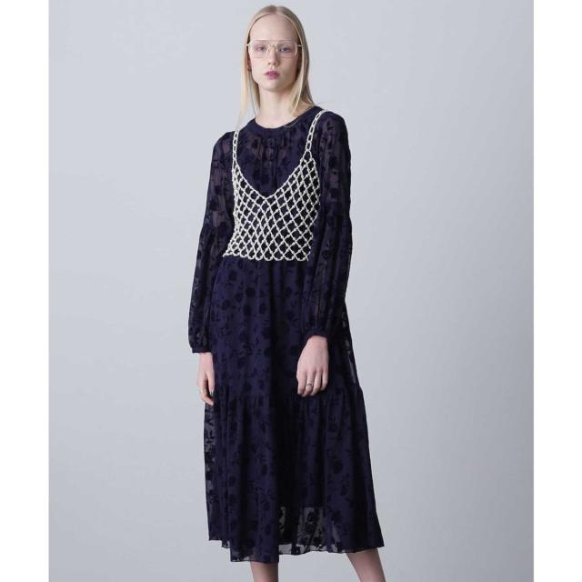 ローズバッド（ROSE BUD）/シフォンフロッキーワンピース