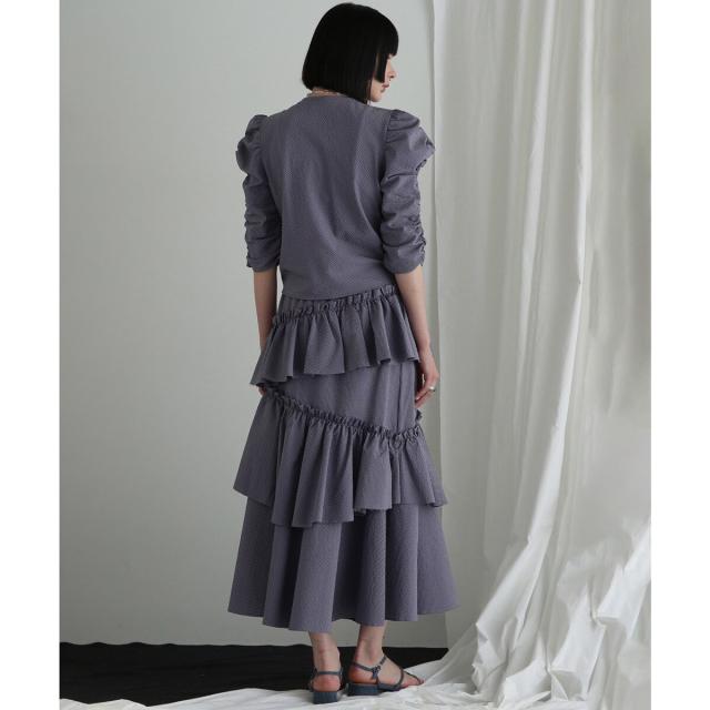 ローズバッド（ROSE BUD）/(CREOLME)ギンガムチェックフリルスカート_18