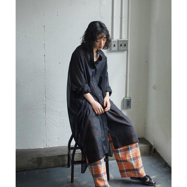 ローズバッド（ROSE BUD）/(GENE HEAVENS)シアーコットン シャツワンピース