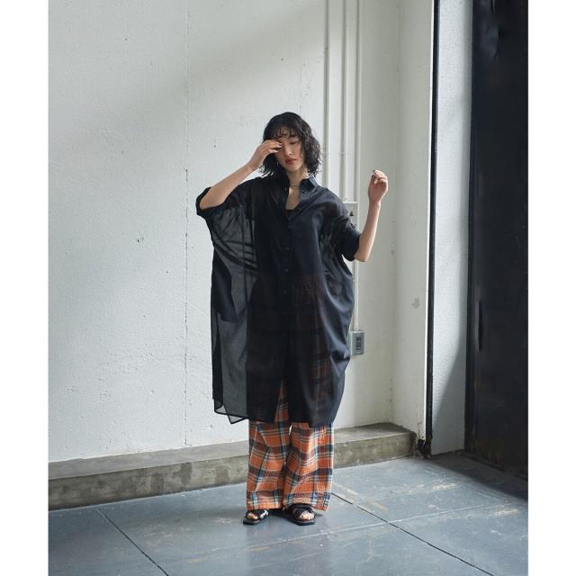 ローズバッド（ROSE BUD）/(GENE HEAVENS)シアーコットン シャツワンピース