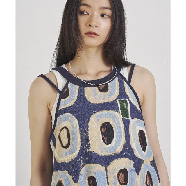 ローズバッド（ROSE BUD）/ART PRINT LONG DRESSの通販はau PAY