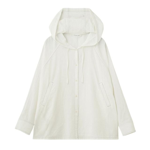 ローズバッド（ROSE BUD）/(CREOLME)HOODED BIG SHIRT
