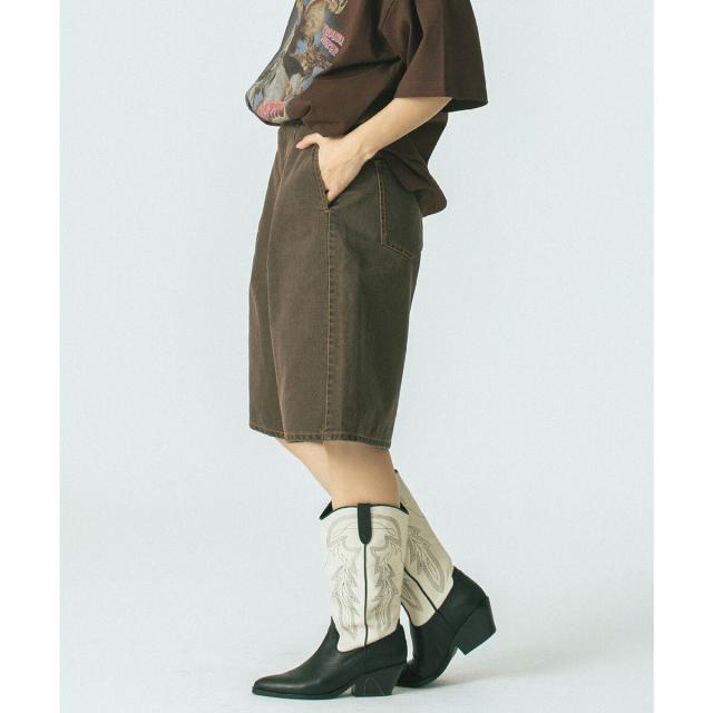 ローズバッド（ROSE BUD）/(CREOLME)TUCK HALF PANTS