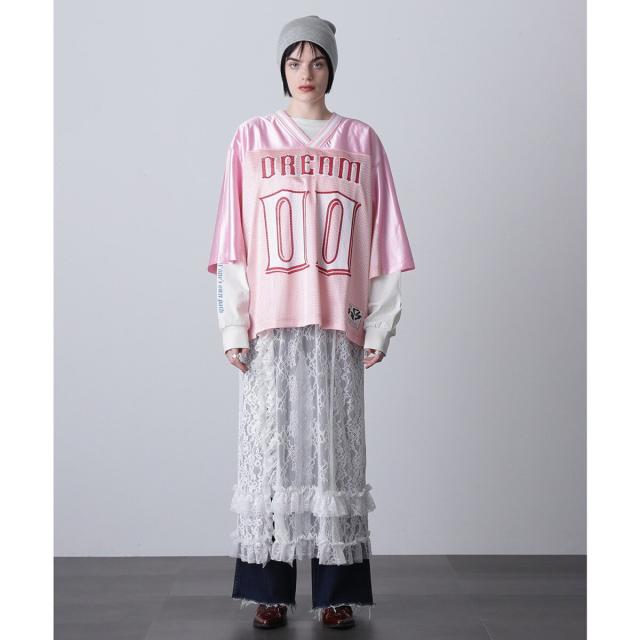 ローズバッド（ROSE BUD）/(OKIRAKU×ROSEBUD)メッシュフットボールT_1