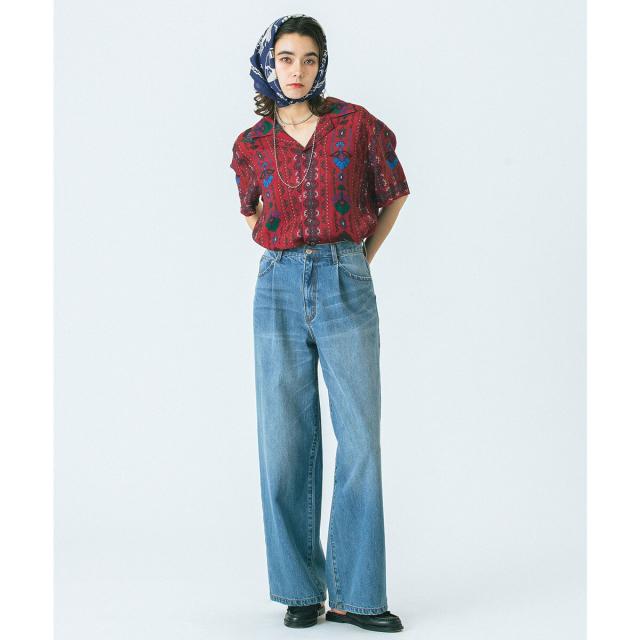 ローズバッド（ROSE BUD）/HLAADAforROSEBUD/FLOWER LINE SHORT SLEEVE