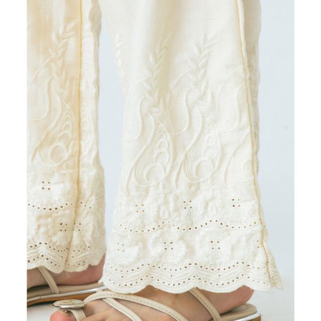 ローズバッド（ROSE BUD）/HLAADAforROSEBUD/EMBROIDERY PANTS_6
