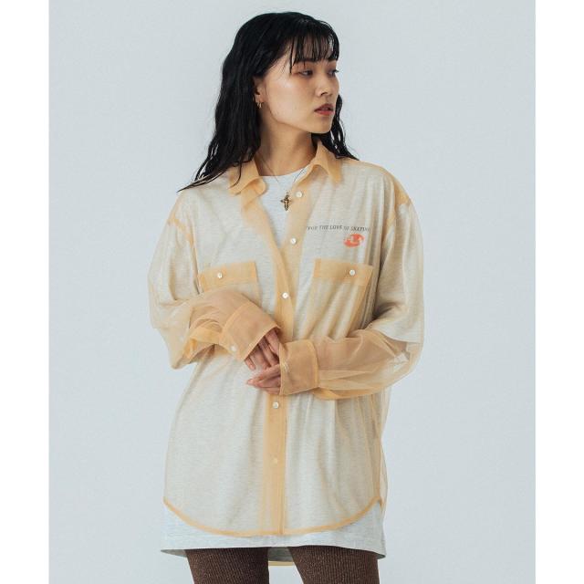 ローズバッド（ROSE BUD）/CREOLME/SHEER L/S SHIRT