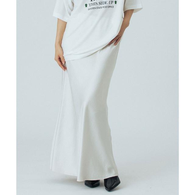 ローズバッド（ROSE BUD）/CREOLME/SATIN LONG SKIRT