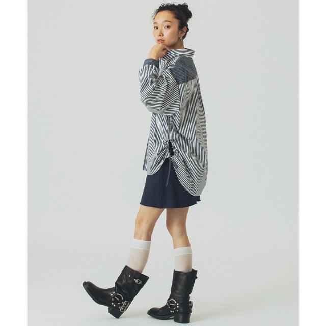 ローズバッド（ROSE BUD）/STRIPE DRAWSTRING SHIRTS