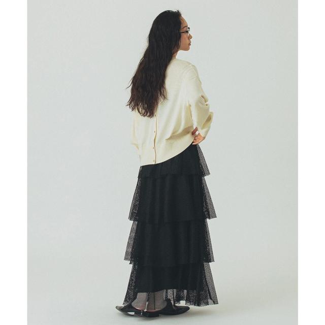 ローズバッド（ROSE BUD）/MESH TIRERD SKIRT