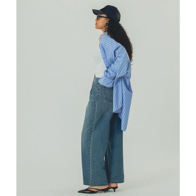 ローズバッド（ROSE BUD）/GENEHEAVENS/BACK OPEN STRIPE SHIRTSの通販