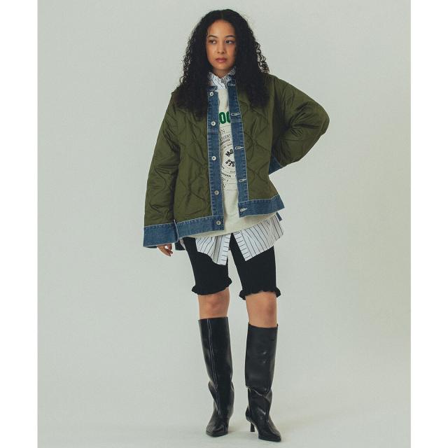 GENEHEAVENS DENIM QUILTING JACKET キルティング ローズバッド（ROSE BUD）/GENEHEAVENS/DENIM x QUILTING JACKETの通販