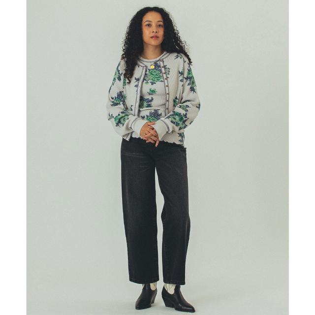 ローズバッド（ROSE BUD）/mag．byc/FLOWER PRINT WAFFLE CARDIGANの
