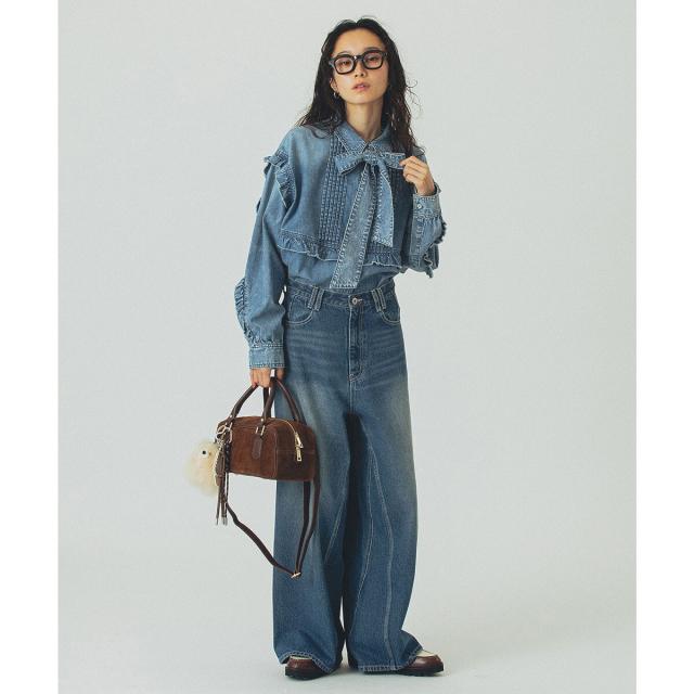ローズバッド（ROSE BUD）/FLILL DENIM SHIRTの通販はau PAY