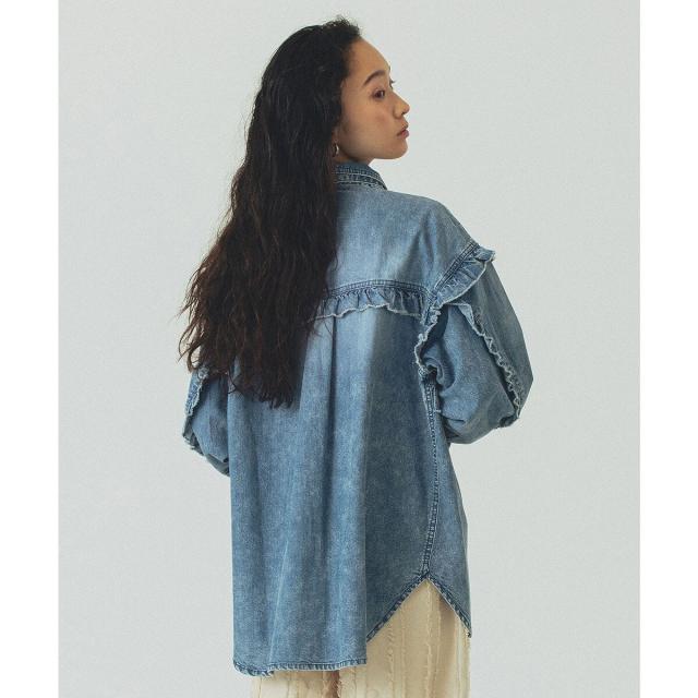 ローズバッド（ROSE BUD）/FLILL DENIM SHIRTの通販はau PAY