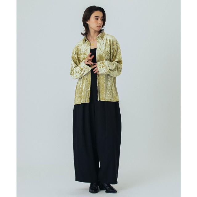 ローズバッド（ROSE BUD）/EMBROIDERY VELOUR SHIRTの通販はau PAY