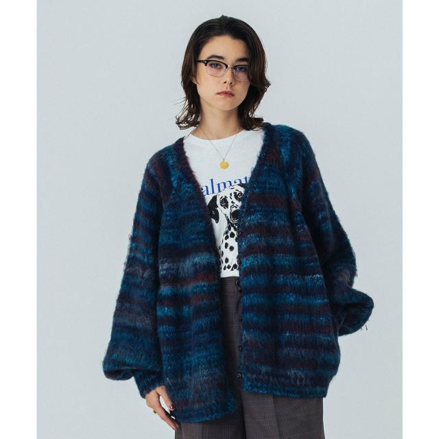 ローズバッド（ROSE BUD）/CREOLME/SHAGGY KNIT CARDIGAN