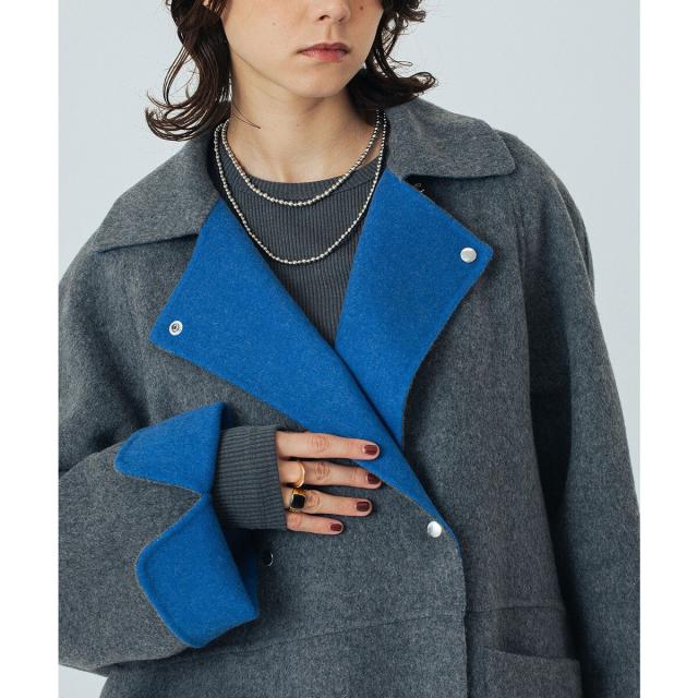 ローズバッド（ROSE BUD）/CREOLME/REVERSIBLE MIDDLE COAT