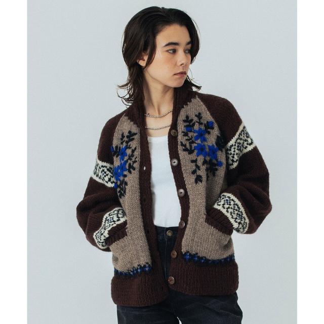 ローズバッド（ROSE BUD）/CREOLME/NEPAL KNIT CARDIGAN